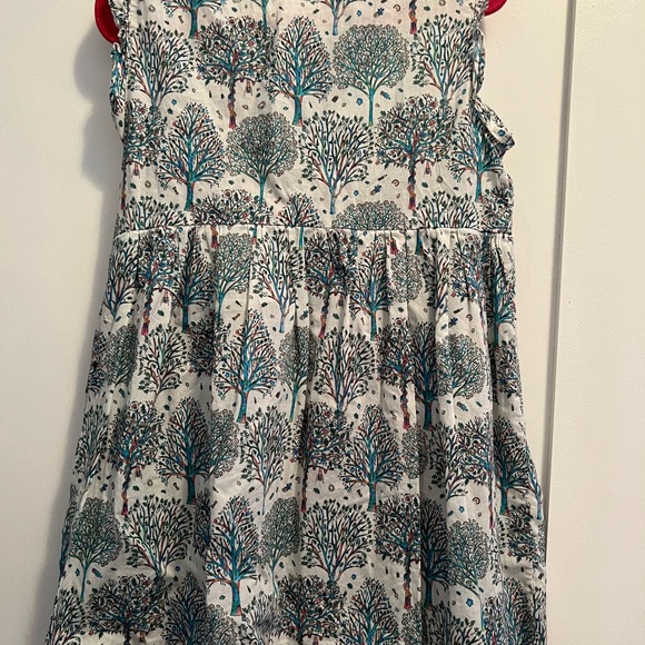 Poppy Rose Blue Trees Dress - Picture 5 of 7